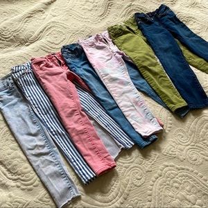 7 pairs of girls jeans in excellent condition